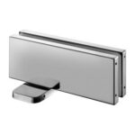ozone hydraulic bottom patch for glass door, stainless steel