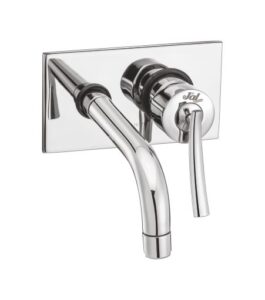 Single lever wall mounted concealed basin mixer