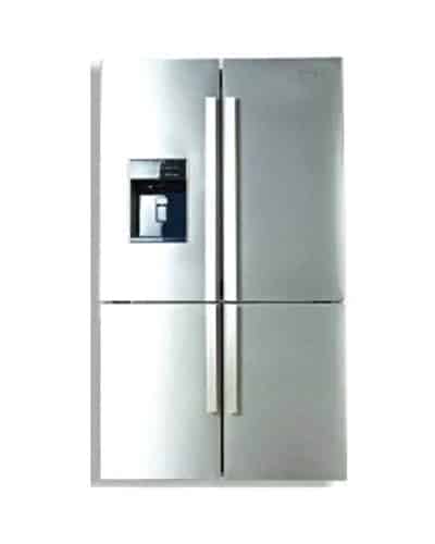 Nagold Side by Side double door Hafele Refrigerator in silver 