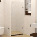 Jaquar shower enclosure - frameless IARA series, wall to wall bathroom cabin only with towel rod & handle