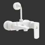 wall mixer with white matt finish