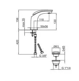 Aria hafele basin mixer 