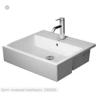 Duravit Vero Air Semi-recessed washbasin