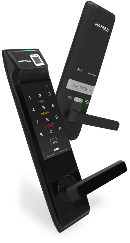 Hafele Re-Al, digital door locks for security system home