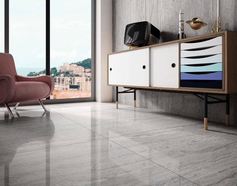 RAK Porcelain-tile Maximus Travertino | Mega slab | Floor tiles