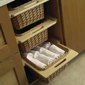 Hafele wicker basket organizers