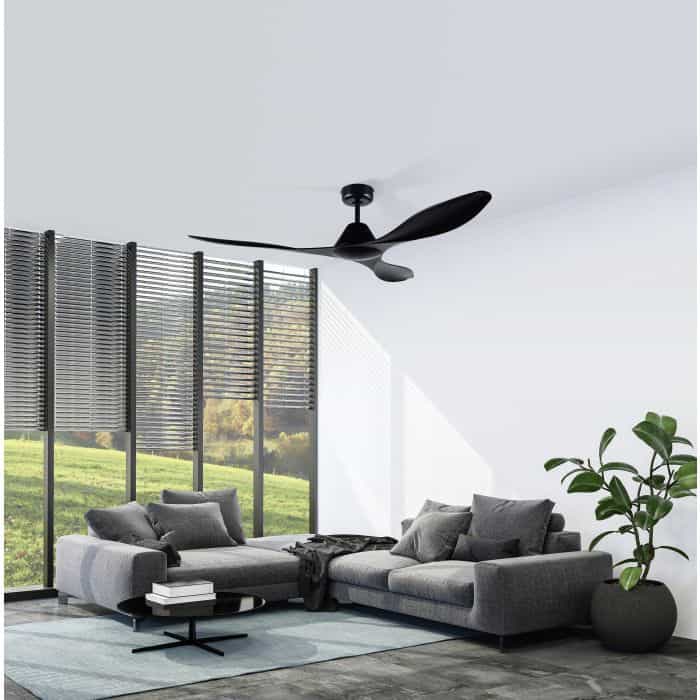Eglo Antibes, ceiling fan, roof fan, room fan, black fan, living room fan