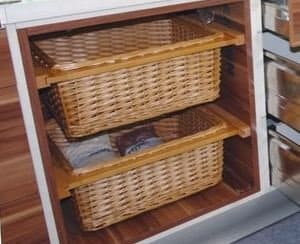 wicker basket drawers