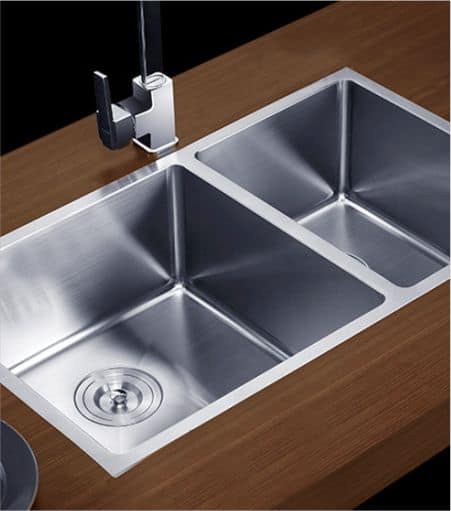 JAL double bowl stainless steel sink
