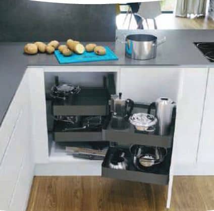 Hafele Corner cabinet for Kitchen (VS COR Fold) | Kitchen cabinets