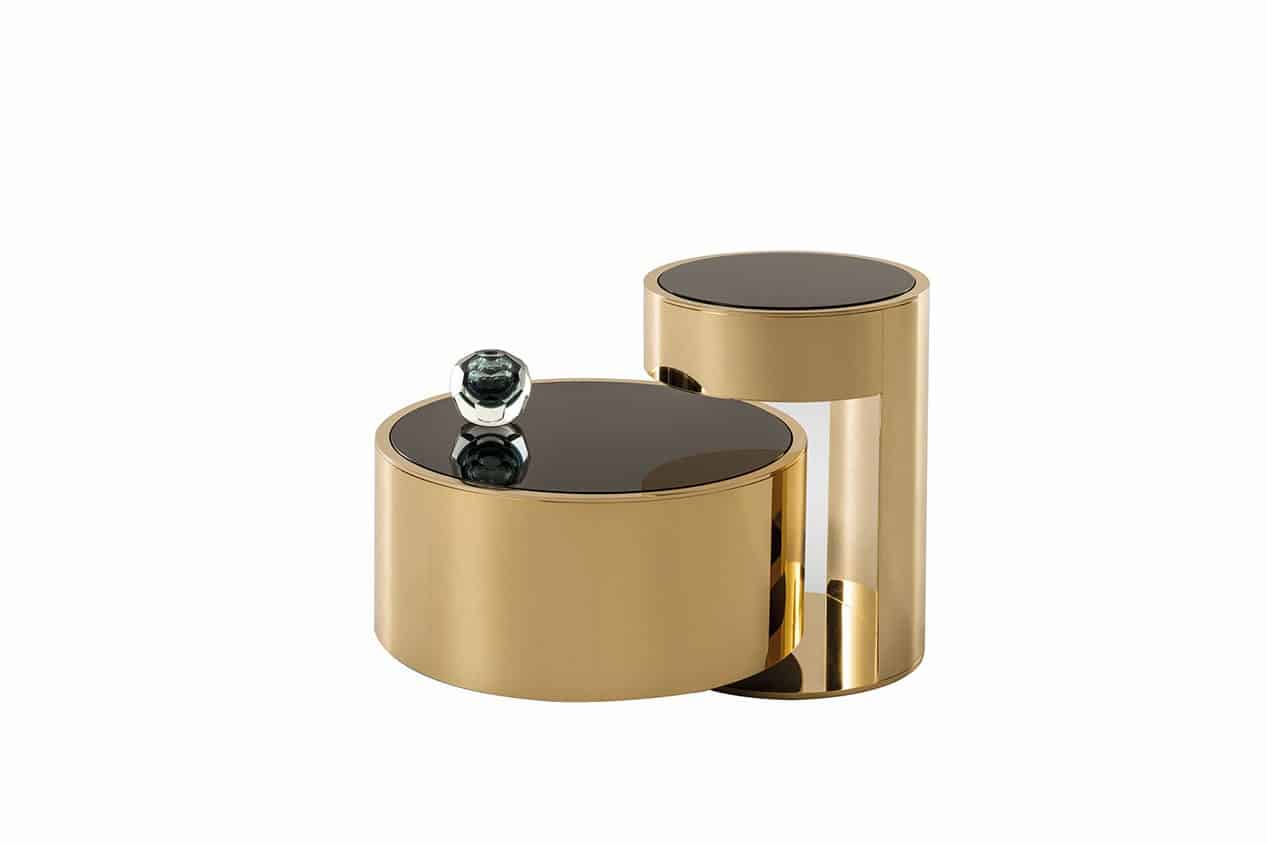 Designer furniture for living room - Fendi _Casa_constellation_coffee_table_gold