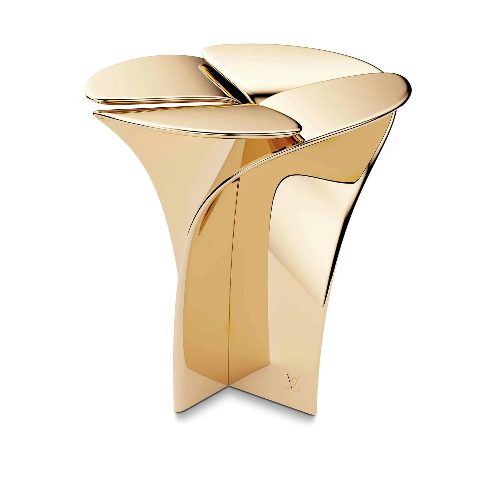 louis-vuitton--BLOSSOM STOOL METAL BY TOKUJIN YOSHIOKA - gold