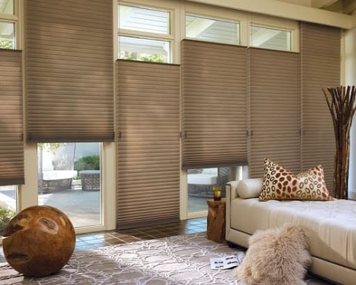 Hunter Douglas Duette Honeycomb Shades, Top Down Bottom Up Shades For Sliding Glass Doors