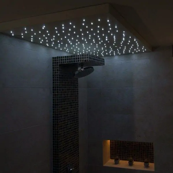 Luxury showers with lightings