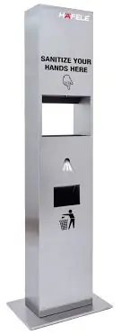 Hafele sanitiser dispenser station for hand wash