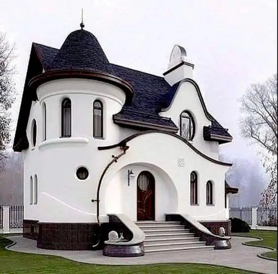 black and white unique elevation design images