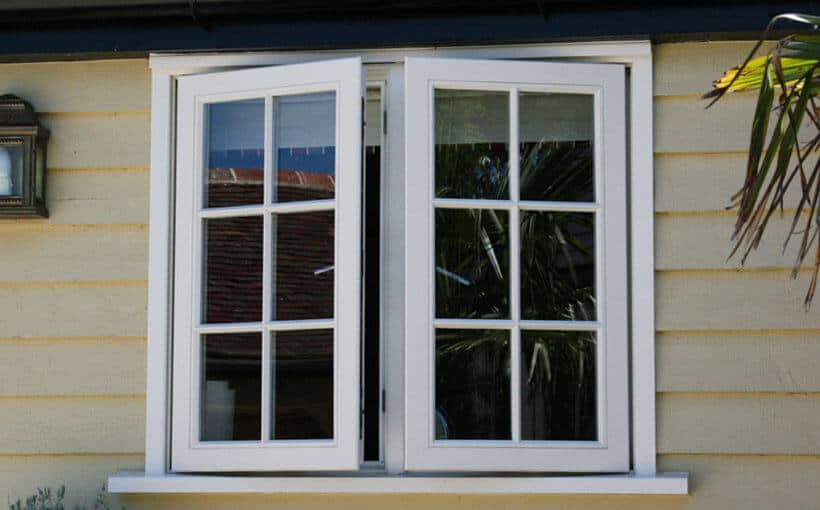  casement window in white colour for matching door