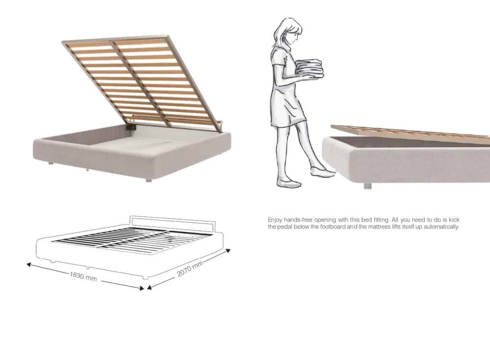 hafele foot operated bed fittings for rooms