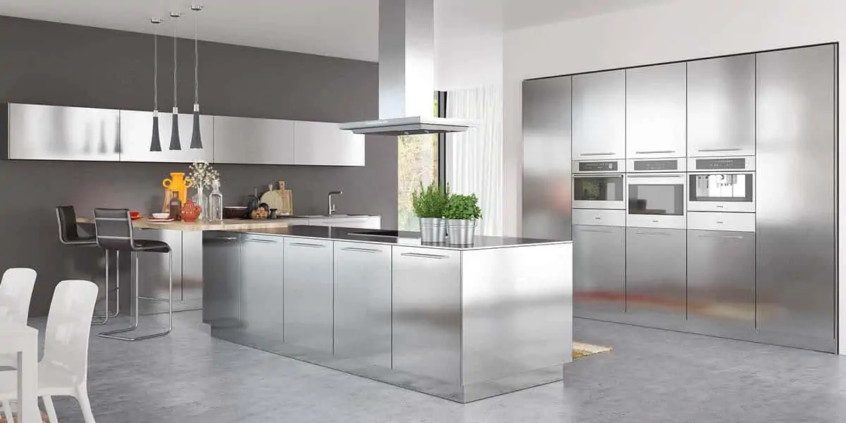 stainless steel kitchen 