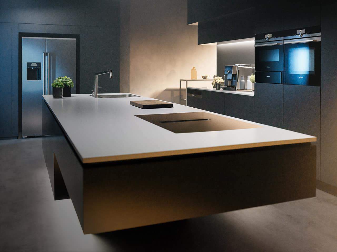 modern premium kitchen with built-in appliances by Siemens