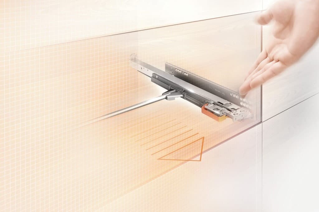 blum movento runner system for cabinets and shelves