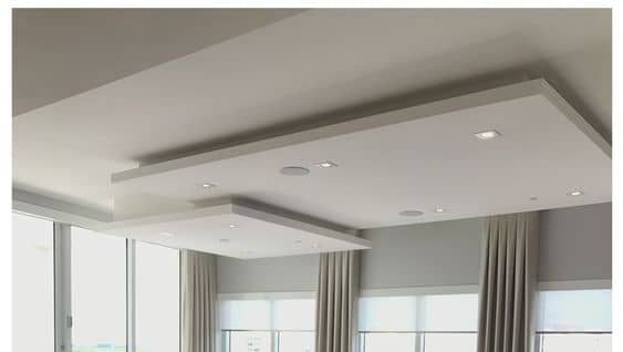 Suspended modern false ceiling design for hall