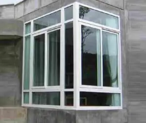 White bay upvc window