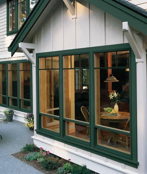 green bay window for white exteriors