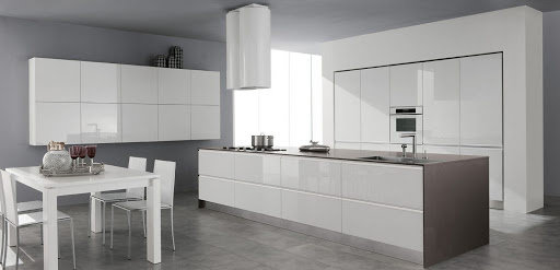 MDF white cooking area