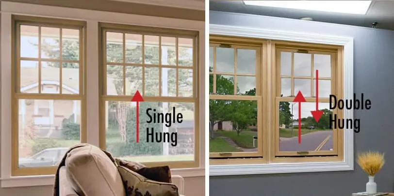 single hung and double hung casements with movable sashes at great prices