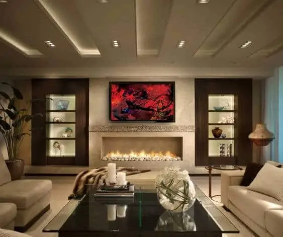 living room false ceiling.