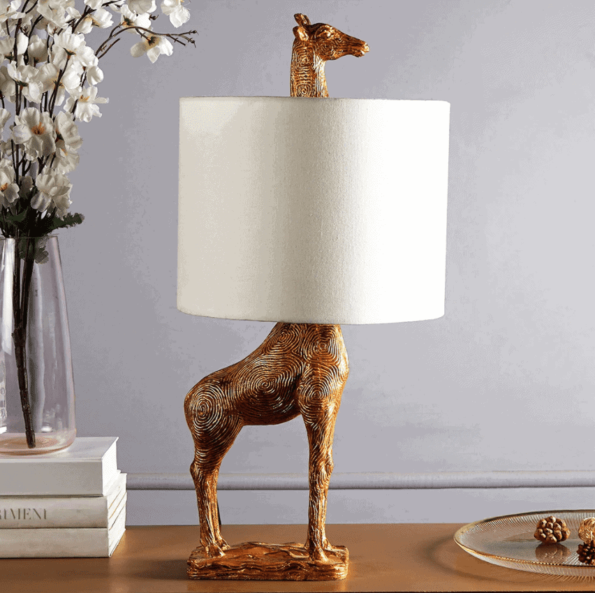 Modern Art Giraffe Table Lamp lights for room