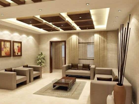 living room false ceiling idea