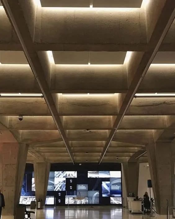 coffered ceiling lighting