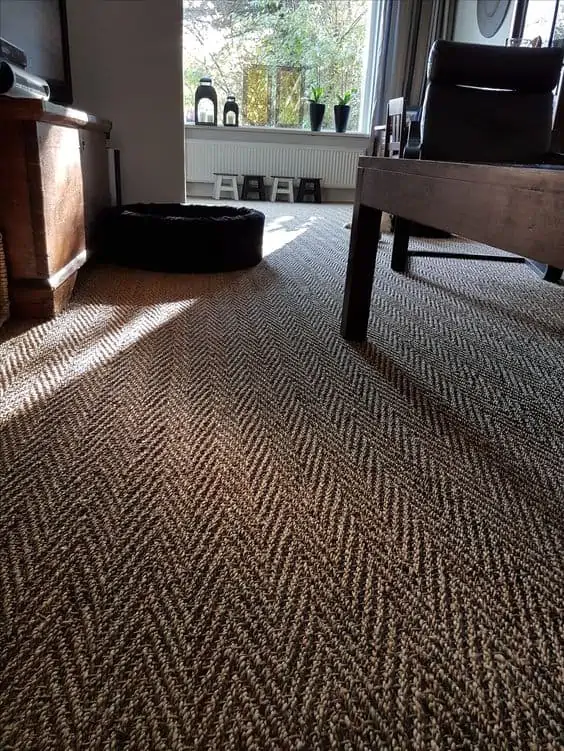 brown carpet flooring