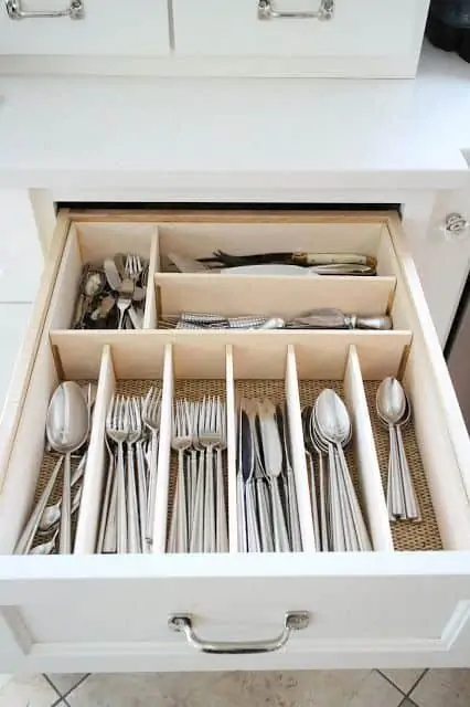 drawer cabinets in small modular kitchen