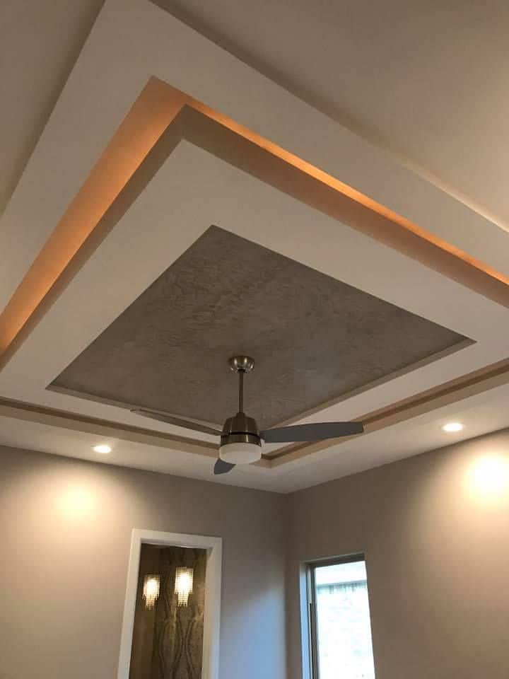 PVC layered false ceiling