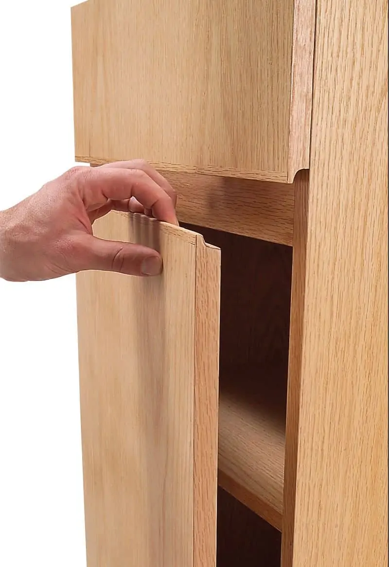 Integrated wood pulls