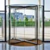 Dormakaba access control automatic revolving glass door system 