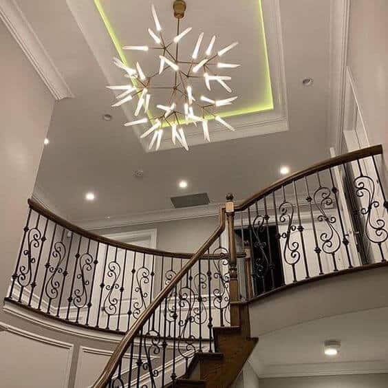 false ceiling foyer lighting