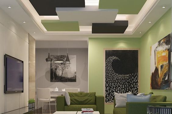 gypsum false ceiling design sitting room