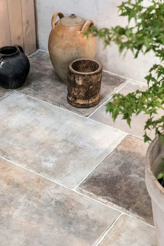 colourful stone flooring