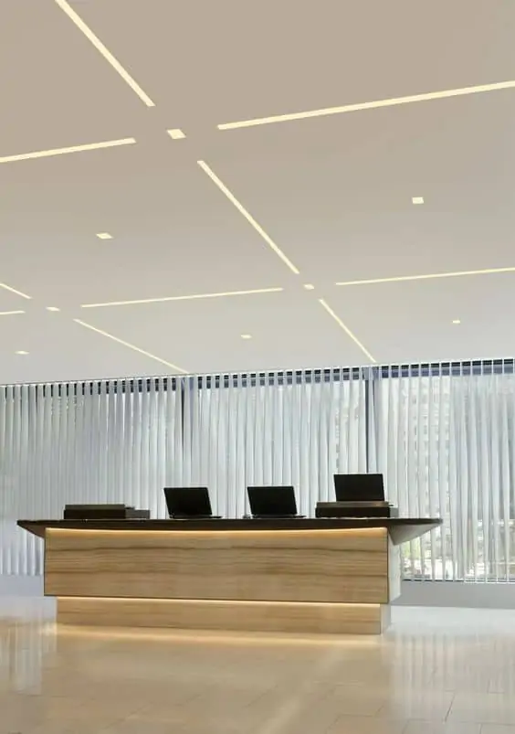 LED false ceiling lighting for reception