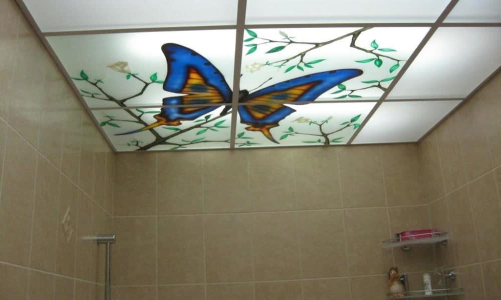 Bathroom ceiling which can be used in living room design also