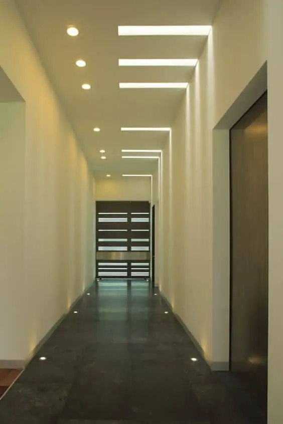 simple ceiling ideas for hallway leading to conference room