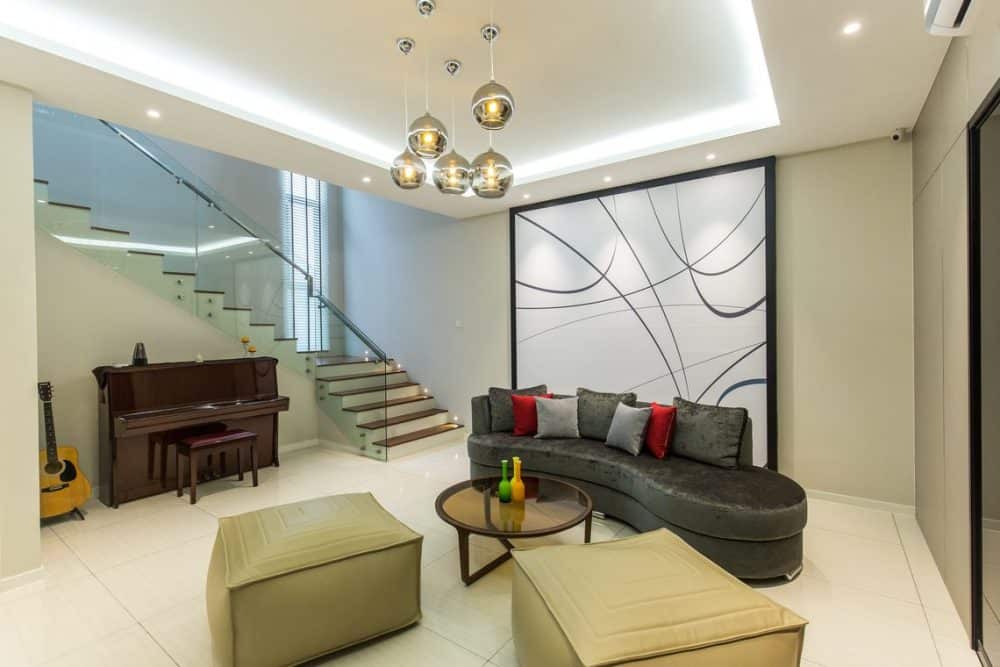 stylish contemporary living room