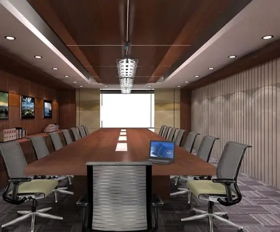 false ceiling design for office conference room