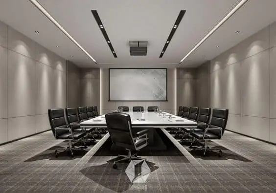 Single layer ceiling solutions for conference room