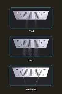 JAL ceiling and wall multi flow shower