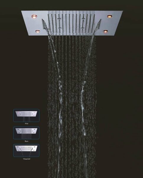 JAL ceiling & wall multi flow shower